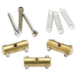 Fender Pure Vintage '52 Telecaster Saddle Kit - Set of 3 (Brass)