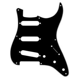 Fender 8-Hole '50s Vintage-Style Stratocaster S/S/S Pickguard (Black 3-Ply)