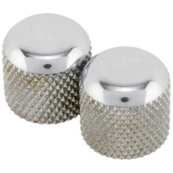 Fender Road Worn Telecaster Dome Knobs 2-Pack (Chrome)