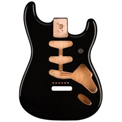 Fender Classic Series 60's Stratocaster SSS Alder Body Vintage Bridge Mount (Black)