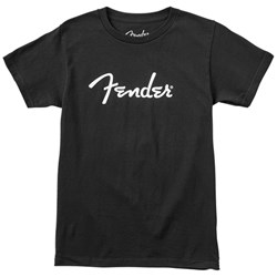 Fender Spaghetti Logo T-Shirt (Black Small)