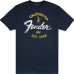 Fender Baja Blue T-Shirt (Blue Small)