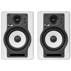 Fluid Audio White F5 Fader 5" Studio Monitors (Pair)