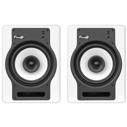 Fluid Audio White FX8 Fader 8" Studio Monitors (Pair)