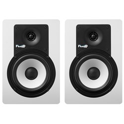 OPEN BOX Fluid Audio C5BTW Bluetooth 5" White Studio Monitors (Pair)