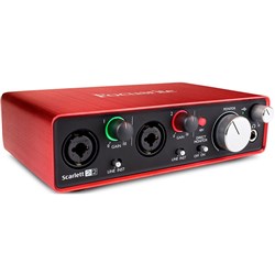 Focusrite Scarlett 2i2 USB Audio Interface w/ Pro Tools & Ableton Live (Generation 2)