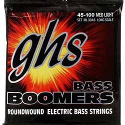 GHS Bass Boomers 4-String Medium Light Roundwound Electric Bass Strings (45-100)