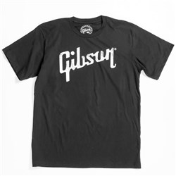 Gibson Distressed Gibson Logo T (Black - LG)