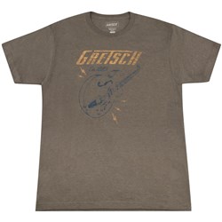 Gretsch Lightning Bolt T-Shirt - XXL (Brown)