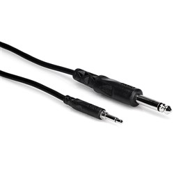 Hosa CMP-310 3.5mm TS to 1/4" TS Mono Interconnect Cable (10ft) (3m)