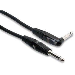 Hosa HGTR-015R REAN Straight to Right-Angle Pro Guitar Cable (15ft)