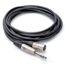 Hosa HSX-003 REAN 1/4" TRS to XLR(M) Pro Balanced Interconnect Cable (3ft)