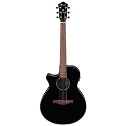 Ibanez AEG50 Left-Hand Acoustic Guitar w/ Cutaway & Pickup (Black High Gloss)