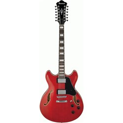 Ibanez AS7312 12-String Semi-Hollow Electric Guitar (Transparent Cherry Red)