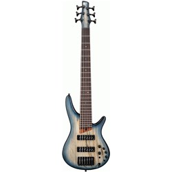 Ibanez SR606E Electric 6-String Bass (Cosmic Blue Starburst Flat)