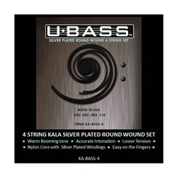 Kala Round Metal Wound U-BASS 4-String Set