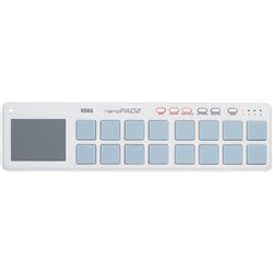 Korg nanoPAD (WHITE) 2nd Gen Portable MIDI Pads
