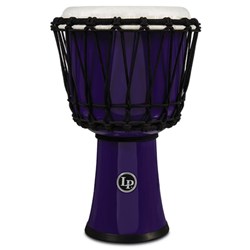 LP 7" Rope Tuned Circle Djembe with Perfect-Pitch Head (Purple)