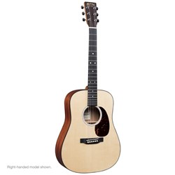 Martin DJR10EL Dreadnought Junior Left-Hand Acoustic Guitar w/ Pickup in Gig Bag