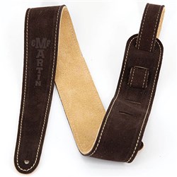Martin Brown Suede Leather Guitar Strap