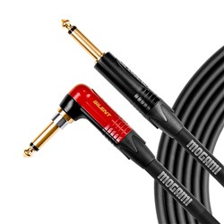 Mogami Platinum Right-Angle to Straight Guitar Cable w/ Silent Plug (20ft)
