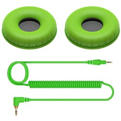 Pioneer HC-CP08 Coiled Cable & Ear Pads Accessory Pack for HDJ-CUE1 (Green)