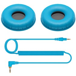 Pioneer HC-CP08 Coiled Cable & Ear Pads Accessory Pack for HDJ-CUE1 (Blue)