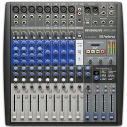 Presonus StudioLive AR12 USB 12-channel Hybrid, Multi-track Recording Mixer
