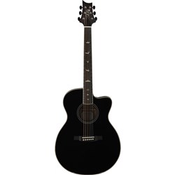 PRS SE A20E Angelus Acoustic Electric Guitar w/ Cutaway (Black Top) inc Gig Bag