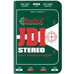 Radial JDI Stereo Passive Direct Box w/ Jensen JT-DB-EPC Transformers