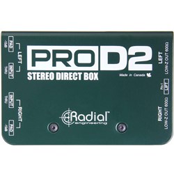 Radial ProD2 Stereo Direct Box for Keyboards w/ Eclipse ETDB2 Transformers