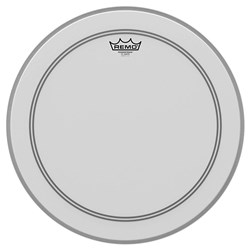 Remo P3-1122-C2 Powerstroke P3 Coated Bass Drumhead, 22" w/ Falam Patch
