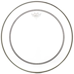 Remo P3-1320-C2 Powerstroke P3 Clear Bass Drumhead, 20" w/ Falam Patch