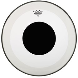 Remo P3-1322-10 Powerstroke 3 Clear Black Dot Bass Drumhead Top Black Dot, 22"
