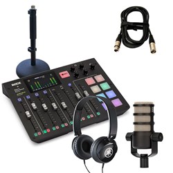 Rode RodeCaster Pro Pack 1 w/ 1x PodMic, 1x Yamaha HPH50, 1x DS1 & 1x XLR Cable (3m)