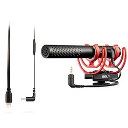 Rode VideoMic NTG On-Camera Shotgun Microphone w/ SC15 Lightning Accessory Cable