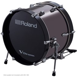 Roland KD180 18" V-Kick Bass Drum (Birch/Chrome)