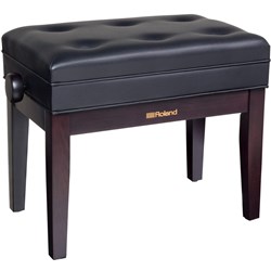 Roland RPB400 Piano Bench w/ Cushioned Seat & Storage Compartment (Rosewood)