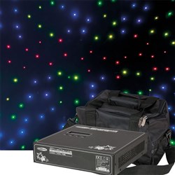 Showtec Stardrape Curtain w/ RGB LED's (4m x 6m inc. Controller & Bag)