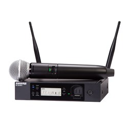 Shure GLXD24R+ / SM58 Digital Wireless Rack System w/ SM58 Vocal Microphone