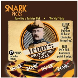 Snark Teddy's Neo Tortoise Guitar Pick 12-Pack - Thin (.64mm)