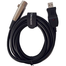 Sontronics XLR USB Premium-Quality Female-XLR to USB-A Cable (3m)