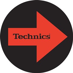 Technics Red / Black Arrow Slipmats (Pair)