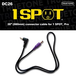 Truetone 1 Spot 22" DC Male Right-angle to Male Straight Cable