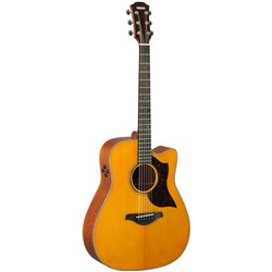 Yamaha A3M//ARE Acoustic Guitar w/ Cutaway & Pickup (Vintage Natural)