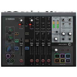 Yamaha AG08 8-Channel Live Streaming Mixer w/ USB Audio Interface (Black)