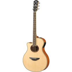 Yamaha APX700II Thin-Line Left-Hand Acoustic w/ Solid Top & Cutaway (Natural)