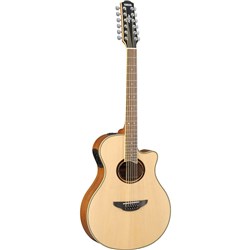 Yamaha APX700II Thin-Line 12-String Acoustic w/ Solid Top & Cutaway (Natural)