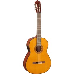 Yamaha CGX122MS Classical Guitar w/ pickup & Solid Spruce Top (Natural Matte)