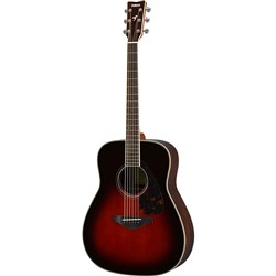 Yamaha FG830 Acoustic Dreadnought w/Solid Spruce Top (Tobacco Brown Sunburst)